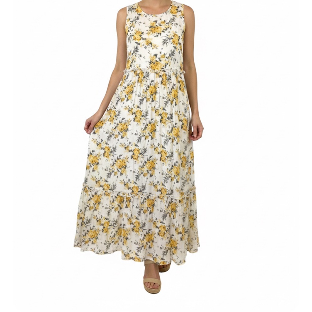 Miss Selfridge White and Yellow Floral Dress